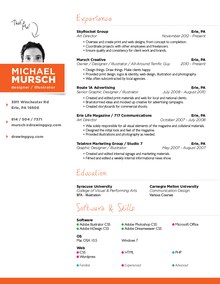 Free resume samples graphic designers